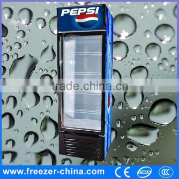 commercial single glass door refrigerator for beverage