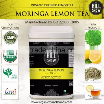 Herbal Moringa Lemon Tea Indian Manufacturer