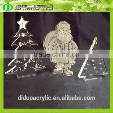 DDL-H043 Trade Assurance Chinese Factory Wholesale SGS Test Clear Acrylic Christmas Ornament