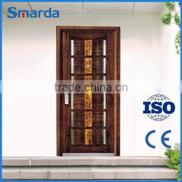 Smarda low price steel wooden armored door