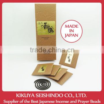 Tennendo Incense Coils, Korin, Agarwood Coils, 30 Agarwood coils, Incense coils, Japanese incense, incense packaging box, Japan