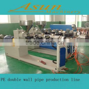 Qingdao PE Corrugated Pipe Making Machiner/ISO 9001 - 2008 Certification and Plastic Pipe Product Type CORRUGATED PIPE MACHINe