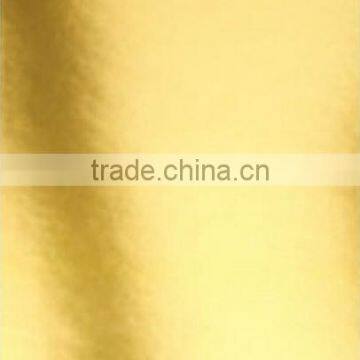 Shiny plain gold laminated foil paper