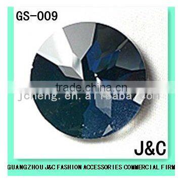 round fashion accessories decorative colored glass stone