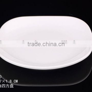2015 hot selling manufacter wholeasle OEM colorful food plastic white melamine plate