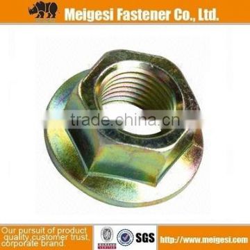 industrial DIN6923 hex nuts with flange
