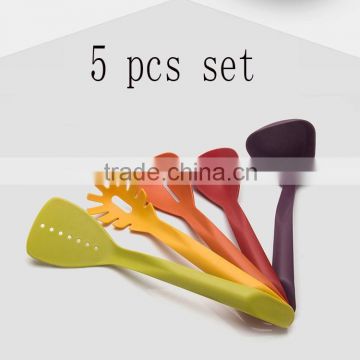 5PCS colorful mini nylon kitchen ware set plastic cookware sets NL45