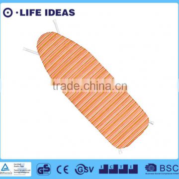 Decorative orange stripes print cotton ironing board cover