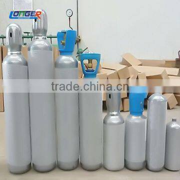 High pressure oxygen empty gas bottle