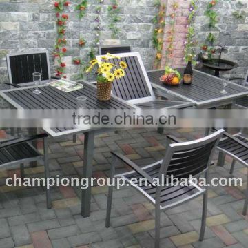 outdoor polywood furniture/polywood dining set /polywood dining extension table and chair