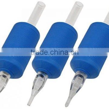 25mm 1 Inch 9 Mag 9M Silicone Soft Blue Disposable Tattoo Tubes