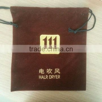 embroidery cotton bathroom laundry bag for hotel