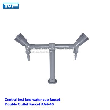 China Central test bed water cup faucet-laboratory faucets-lab faucets-Double Outlet Faucet