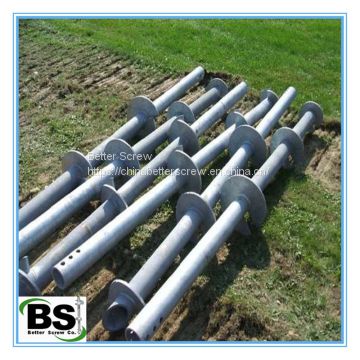 Foundation repair helical support brackets for transmission towers
