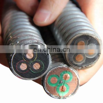 6awg 5 awg 4 awg 2 awg 1awg Round galvanized steel tape armored ESP power cable