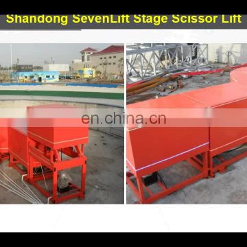 7LSJG Shandong SevenLift 5m hydraulic revolving mini scissor lift stage on sale