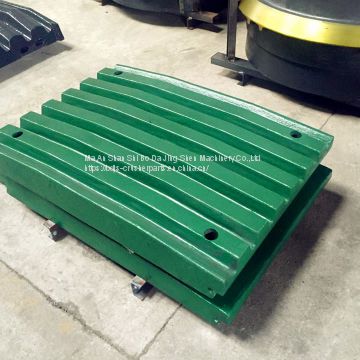 Swing fixed jaw plate jaw crusher wear parts suit for Telsmith Crusher