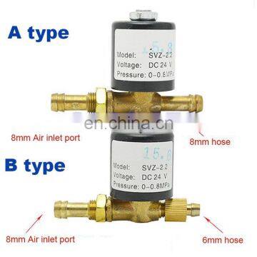 Argon arc welding machine welding air gas valve Orifice 1.5mm/2.2mm/2.5mm/3.5/5mm DC 24V AC36V 220V 2 Way Solenoid valve