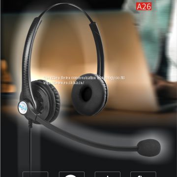 China Beien A26 PC telephone call center headset noise-cancelling headset customer service gaming headset