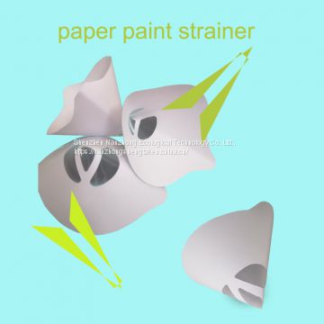Logo OEM 160g125micron 1000pcs Disposable high grade  paper funnel paper paint strainer
