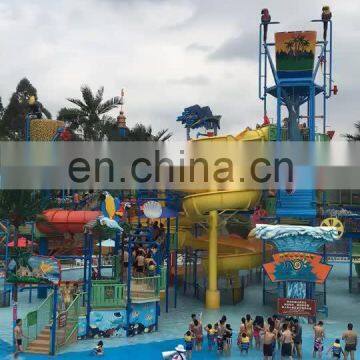 Pirate fiberglass water park equipment,funny water house T-8190A big water house entertainment equipment