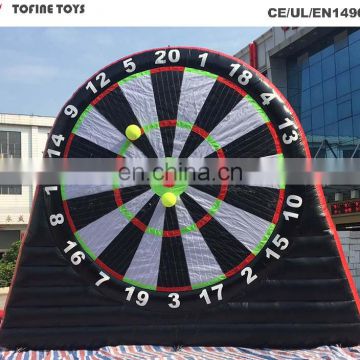 Interactive games inflatable foot darts board for sale