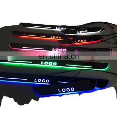 Led Door Sill Plate Strip for chevrolet cruze sail dynamic sequential style step light door decoration step