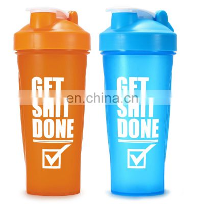 2021 ready to ship 600ml popular custom protein eco friendly plastic classic protein neon colorful sublimation shaker bottle