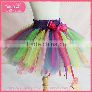 Rainbow tutu bubble skirt, korean style new tutu skirt for girl, girls elegant pageant skirt