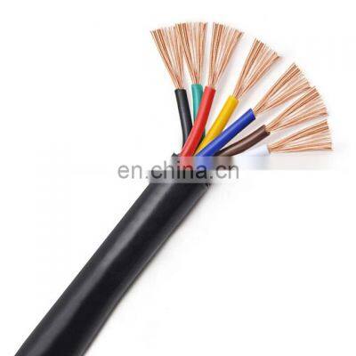 Wire And Cable Manufacturer 7 Core 0.5Mm Pvc Insulation Copper Cable Use For Control System