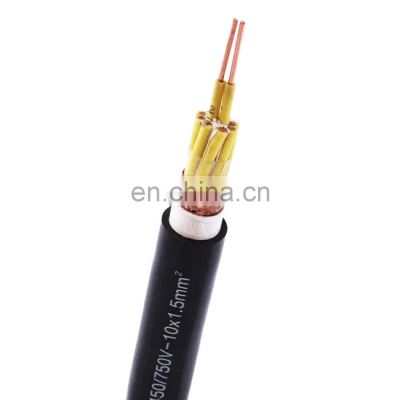 Flame Retardant Kvvr/kvvp/kvv22 450/750v Copper Wire Braided Screened Flexible Control Cable For Electrical Equipments