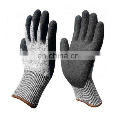 HY guante anticorte nivel 5 cut resistant gloves wholesale gloves for work