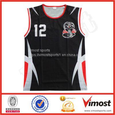 Round Neck Customized Sublimation Running Singlet of 100% Polyester