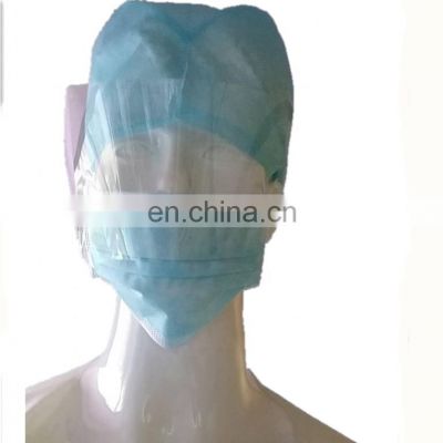 High-protective 3 ply non woven face shield maskAnti Fog Mask  Half visor plastic Fog free Medical mask