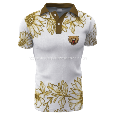 latest fashionable women's sublimated polo shirts with full customization