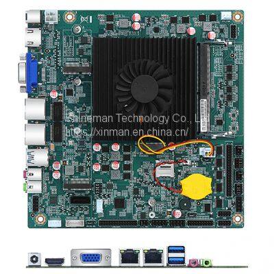 Smart Fan Intel Celeron N4000 Dual Core Mini ITX PC Motherboard GPIO HDMI DDR4 Industrial Computer Mainboard