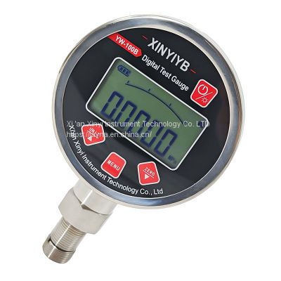Gas Digital Water Pressure Gauge Smart Pressure Gauge Precision Precision LCD with Backlight