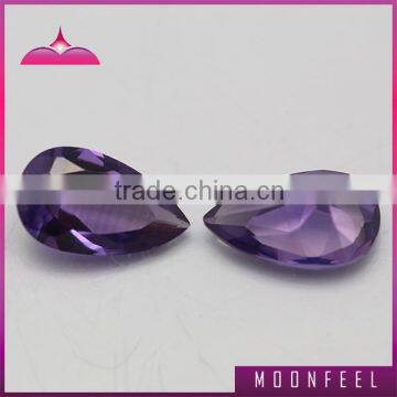 High quality purple pear cut corundum diamonds