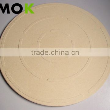 Healthy material round pizza stone for grill oven
