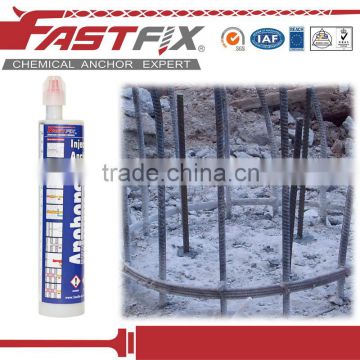 liquid steel adhesive non-shrink grout pipe anchor