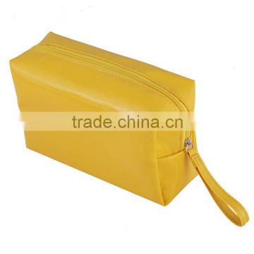 Fashion yellow PVC lady bag with handle
