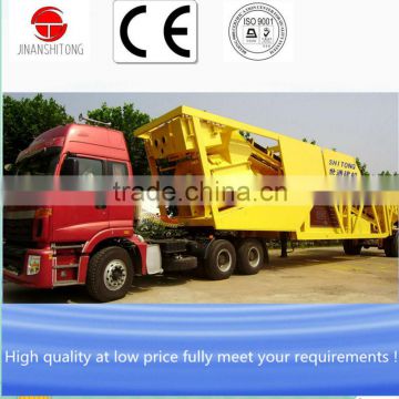 High quality China made CE certified mobile concrete mixing plant