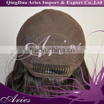 Darkest Brown Color 2#, 22", Italian Yaki, Jewish Wig With Closed Cap