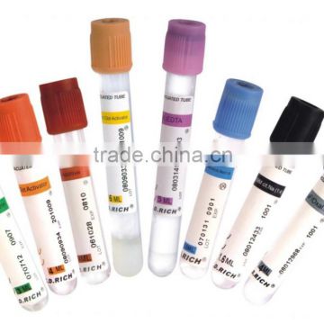 Medical Use corlorful Blood Collection Tube