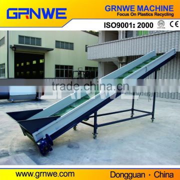 complete set of plastic recycling belt conveyor with magnet