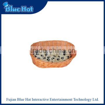Customized top quality wicker cat bed with cushion