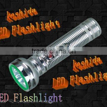 350 Feet battery powered metal flashlight