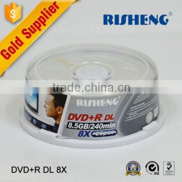 RISHENG blank 8.5gb double layer dvd-r printable/blank 8.5gb dvd-r dl verbatim/blank 8.5gb double layer dvd-r