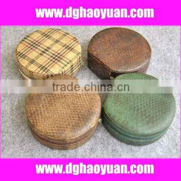 Luxury round Jewelry cases for ladies-HYGY007