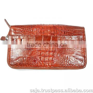 Crocodile leather wallet for women SWCRW-045